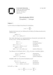 Berechenbarkeit SS 01 ¨Ubungsblatt 1 – Lösungen - IfI