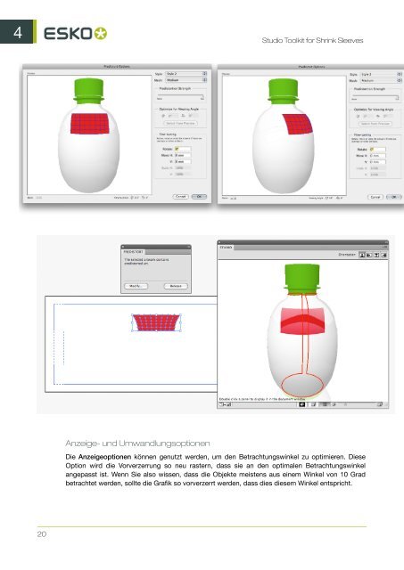 Studio Toolkit for Shrink Sleeves ... - Esko Help Center