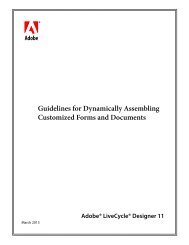 Dynamically Assembling Forms and Documents - Adobe