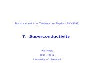 7. Superconductivity - University of Liverpool