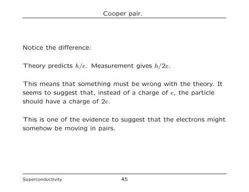 7. Superconductivity - University of Liverpool