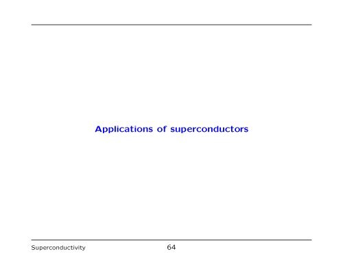 7. Superconductivity - University of Liverpool