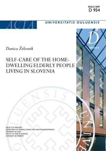 Self-care of the home-dwelling elderly people living in Slovenia