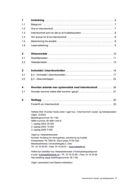 HVORDAN HOLDE ORDEN I EGET HUS - Helsedirektoratet