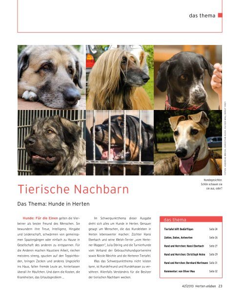 Tierische Nachbarn - Herten erleben