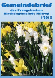 Gemeindebrief - Hiltrop - Kirchenkreis Bochum