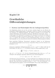 Gewöhnliche Differentialgleichungen