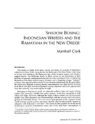 SHADOW BOXING: INDONESIAN WRITERS ... - home . snafu . de