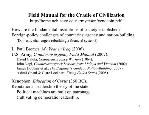 Field Manual for the Cradle of Civilization - Personal Web Pages