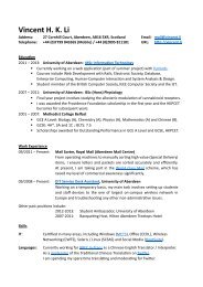 Vincent H. K. Li - Homepages | The University of Aberdeen