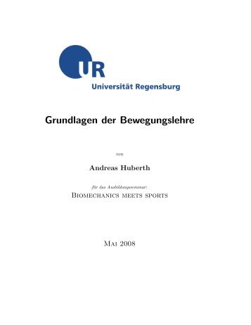 Grundlagen der Bewegungslehre