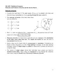 Moments and Products of Inertia