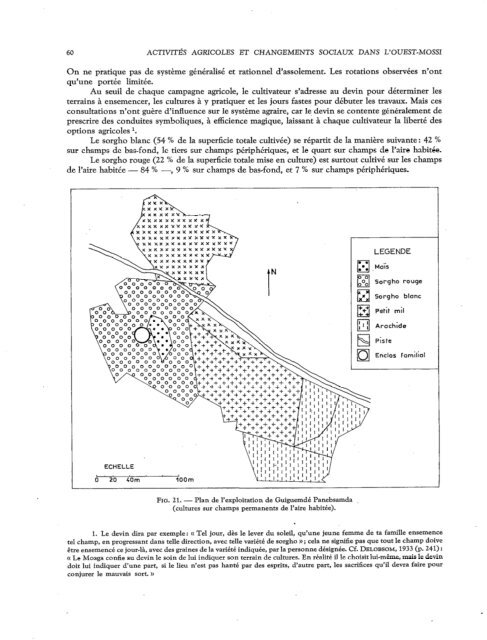 Activités agricoles et changements sociaux dans l'Ouest Mossi ...