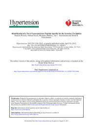 Daniela Wenzel et al. Identification of a Novel ... - Hypertension