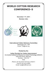 Improving Sustainability of Cotton Production in Africa - ICAC