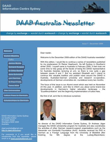 Issue 7, December 2006 - DAAD