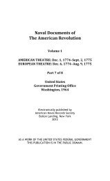 Naval Documents of The American Revolution, Volume 1 ... - Ibiblio