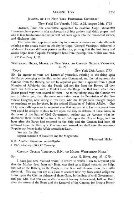 Naval Documents of The American Revolution, Volume 1 ... - Ibiblio