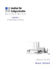 - Archiv - Findmittel online Braun, Richard - Institut für Zeitgeschichte