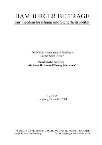 Bundeswehr im Krieg – wie kann die Innere Führung ... - IFSH