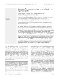 Lactobacillus senmaizukei sp. nov., isolated from Japanese pickle