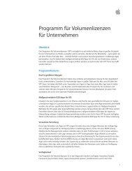 Programm für Volumenlizenzen für Unternehmen - Apple