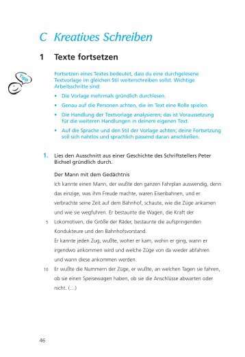 C Kreatives Schreiben 1 Texte fortsetzen - Buch.de