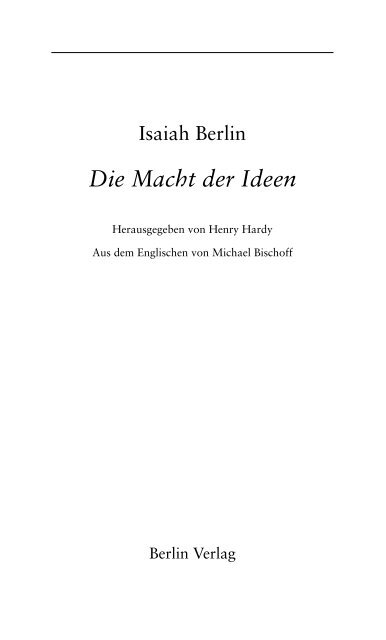 Die Macht der Ideen - Buch.de