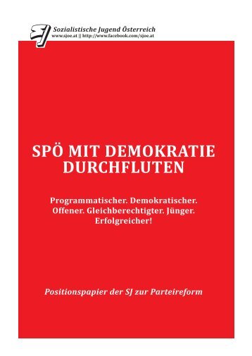 SPÖ MIT DEMOKRATIE DURCHFLUTEN - Der Standard