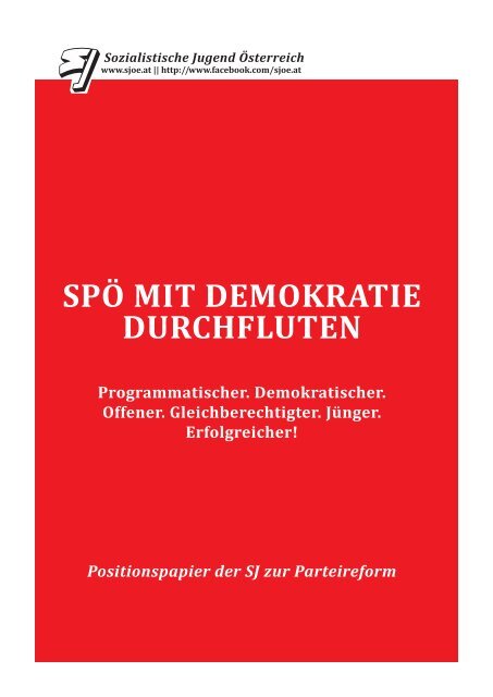 SPÖ MIT DEMOKRATIE DURCHFLUTEN - Der Standard