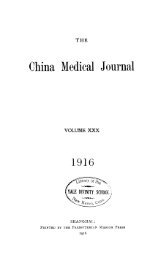 China Medical Journal - Yale University Library Digital Collections