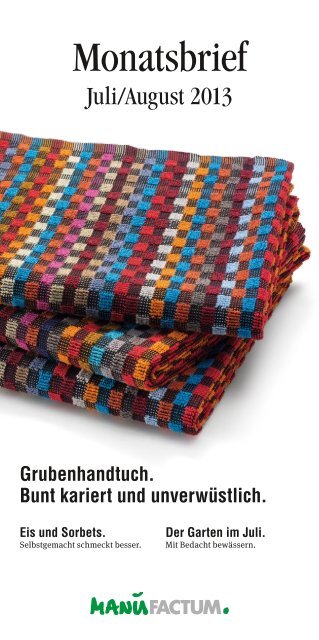 Monatsbrief Manufactum