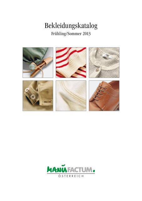 Bekleidungskatalog - Manufactum