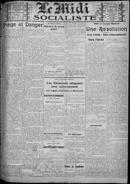 18 MAI 1917 - Bibliothèque de Toulouse
