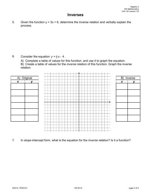 Inverses