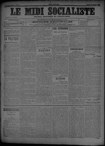 20 Février 1909 - Bibliothèque de Toulouse