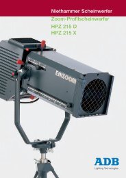 Niethammer Scheinwerfer Zoom-Profilscheinwerfer HPZ 215 D HPZ ...