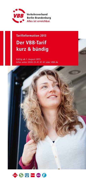 Der VBB-Tarif kurz & bündig