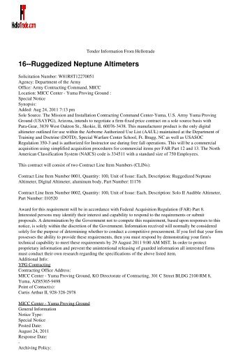 16--Ruggedized Neptune Altimeters - Hellotrade