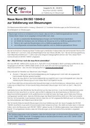 Die neue EN ISO 13849-2 - IBF