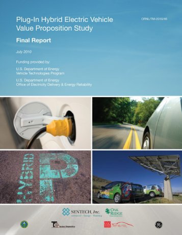 (PHEV) Value Proposition Study - Wiki.ornl.gov - Oak Ridge ...