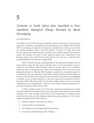 Textbooks in South Africa from Apartheid to Post ... - World Bank