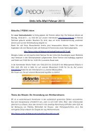 Untis Info-Mail Februar 2013 - PEDAV