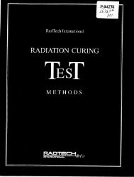 Radiation Curing Test Methods - infoHouse