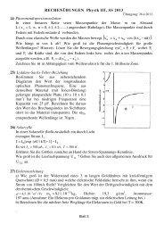 RECHENÜBUNGEN Physik III, SS 2013 24 ...