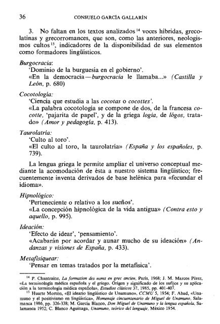 notas sobre los helenismos neológicos en la obra de ... - InterClassica