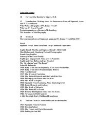 the Table of Contents of this Book - International Psychoanalysis