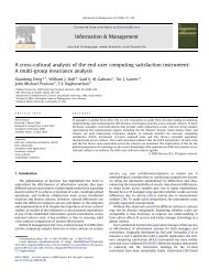 A cross-cultural analysis of the end-user computing satisfaction ...