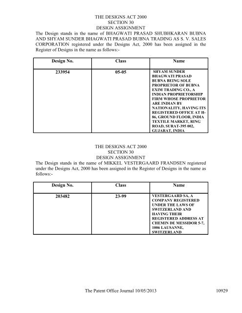 Design - Controller General of Patents Designs and Trademarks