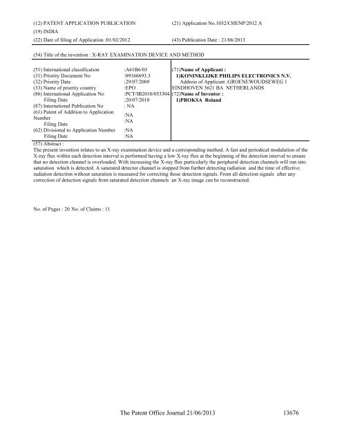 Part-I - Controller General of Patents Designs and Trademarks